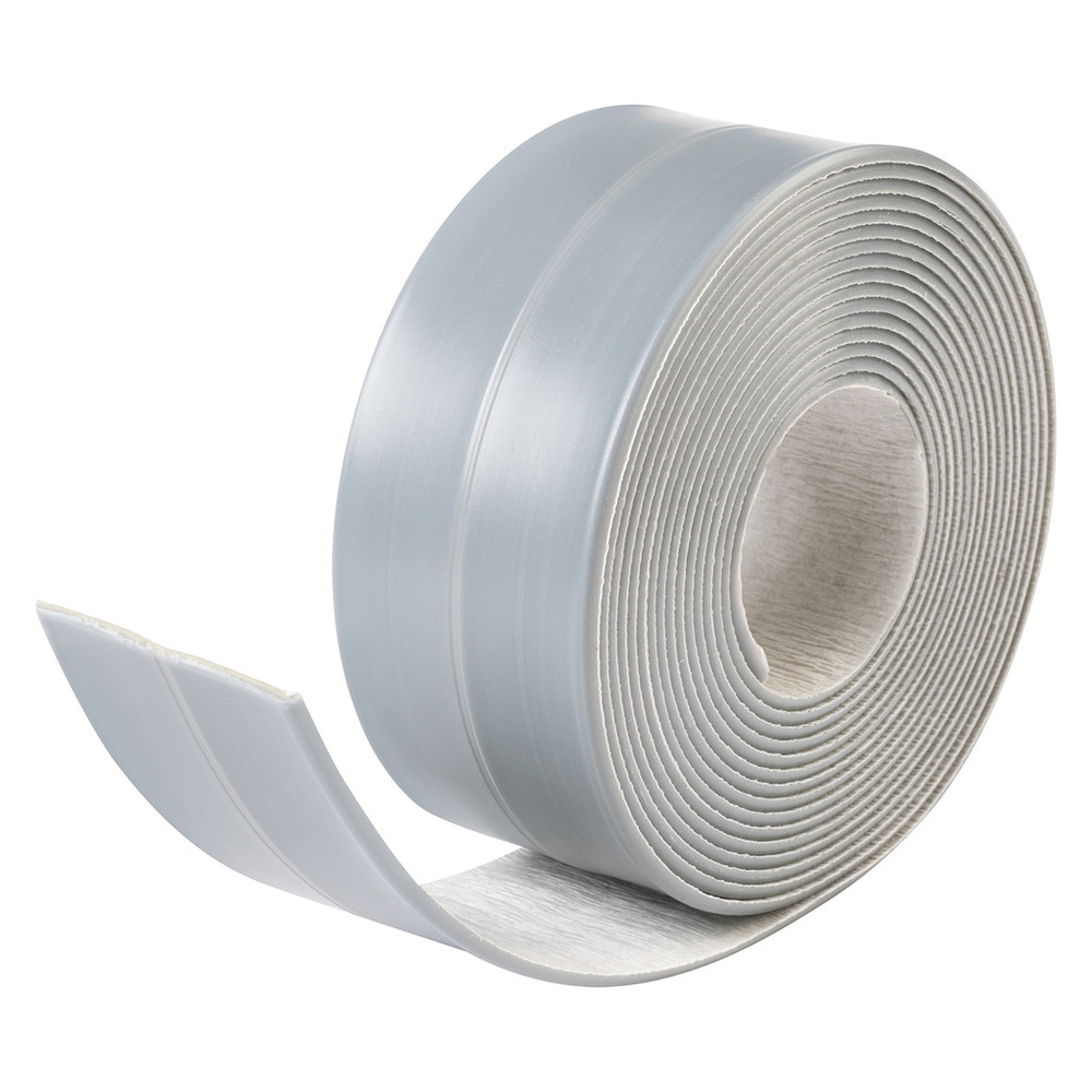 Лента бордюрная самоклеящаяся Аккурат 38мм*3,35м СЕРАЯ