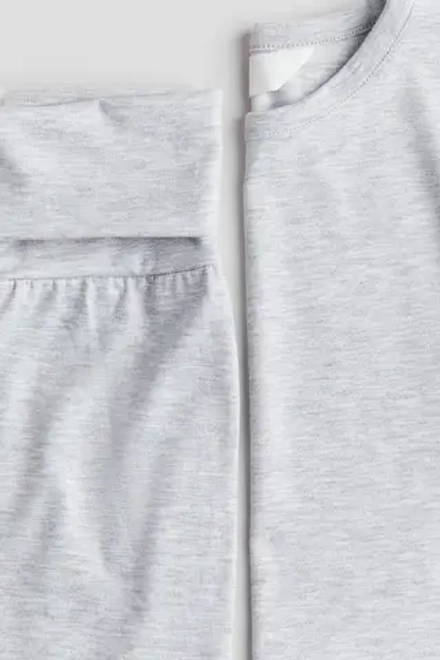 H&M Комплект из юбки и топа, светло-серый