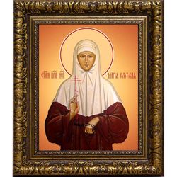 Мария Сохотская (Пошехонская) преподобноисповедница. Икона на холсте.