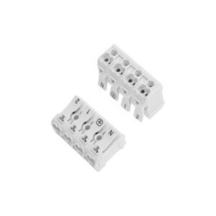 Клемма пружинная соединительная КСП 4-полюсная (50 шт./уп.) REXANT