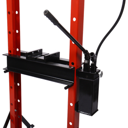 GTE-HPR13020D - Пресс гидравлический 20т напольный с ручным приводом GTE - Гидравлический напольный пресс GTE с ручным приводом GTE-HPR13020D обеспечивает усилие прижима 20 тонн. Используется в автосервисах, СТО и производстве для запрессовки деталей различных размеров, выпрессовки втулок, снятия и установки подшипников, гибки металла.



Характеристики:

Усилие: 20 т
Ширина рабочего стола: 500 мм
Глубина рабочего стола: 120 мм
Максимальный подъем станины: 1110 мм
Гидравлический ход: 145 мм
Привод насоса: ручной
Расход воздуха без нагрузки: 0,7 л/мин
Расход воздуха с нагрузкой: 0,38 л/мин
Тип: напольный
Двухштоковый




Особенности:

Жидкостный манометр, защищенный от гидроудара, упрощает контроль за развиваемым усилием.
Жесткая и прочная сварная рама обеспечивает долговечность оборудования даже при интенсивной эксплуатации.
Н-образное основание гарантирует устойчивость в процессе эксплуатации.