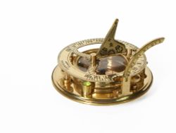 Nautical Морской компас в деревянном футляре