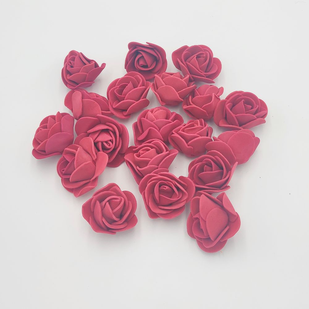 Цветы из фоамирана 35 мм, цвет: 19 бордовый