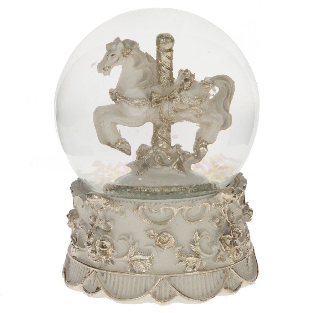 GAEM Фигурка декор в стекл шаре "Лошадка", D 6.5 см, L6,5 W6,5 H8,5 см, 2в.