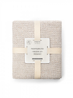 Покрывало DeNASTIA вафельное меланж 150x200 хб100% бежевый Индия