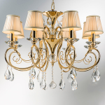 693082 Люстра подв RICERCO 8х40W E14 ЗОЛОТО