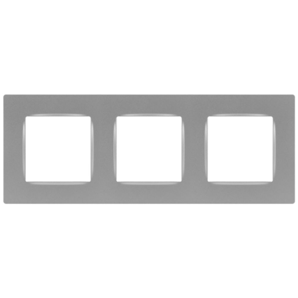 Рамка для розеток и выключателей ЭРА Серия 12 12-5203-03 на 3 поста, Классик, алюминий