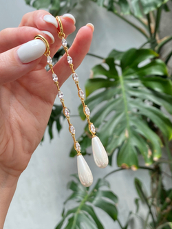 Серьги Ermolov длинные в позолоте