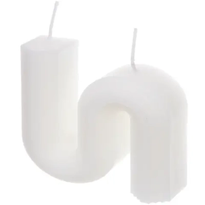 Свеча «Линия любви» 8*2, Белый