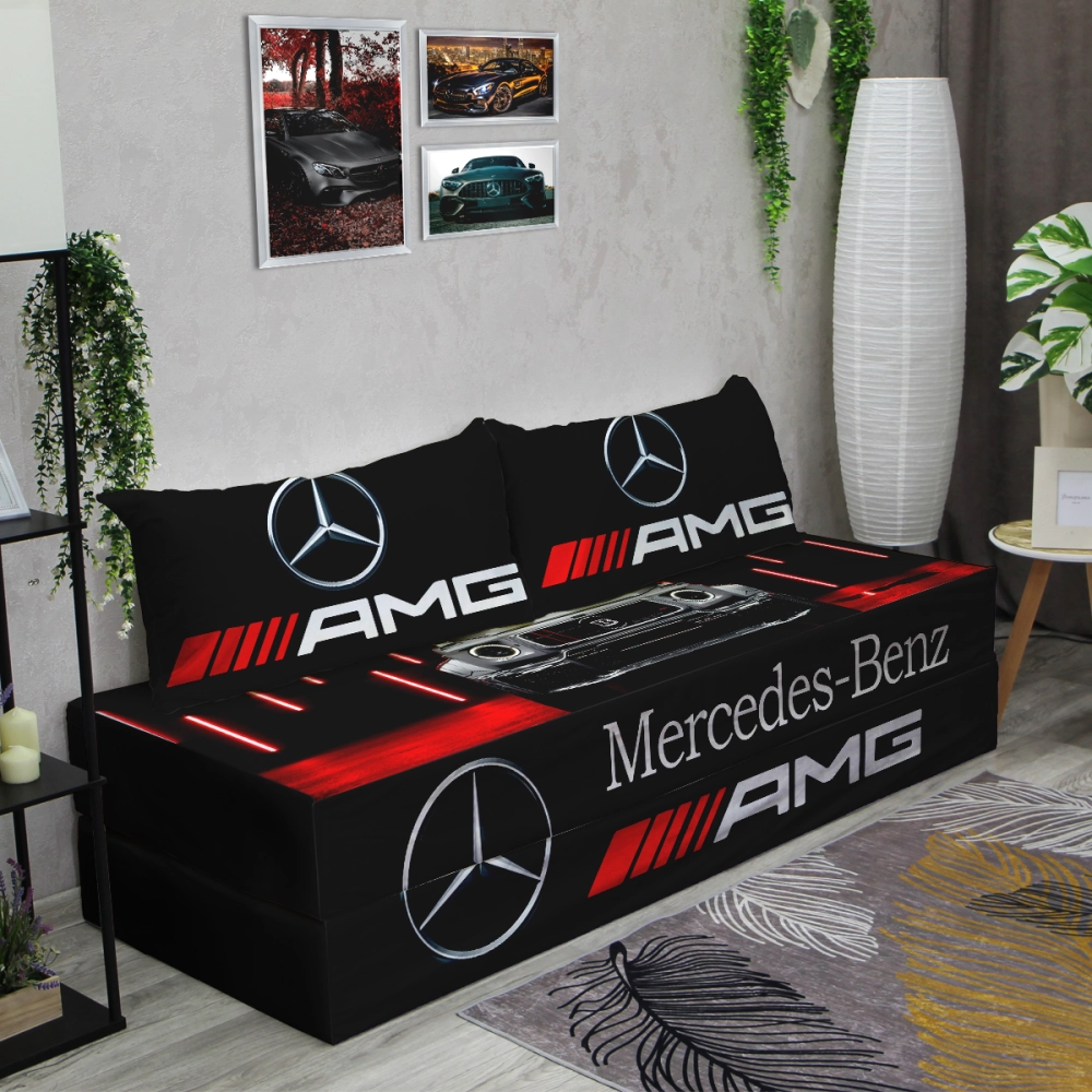 Бескаркасный диван кровать раскладной "Mercedes G-63 AMG"