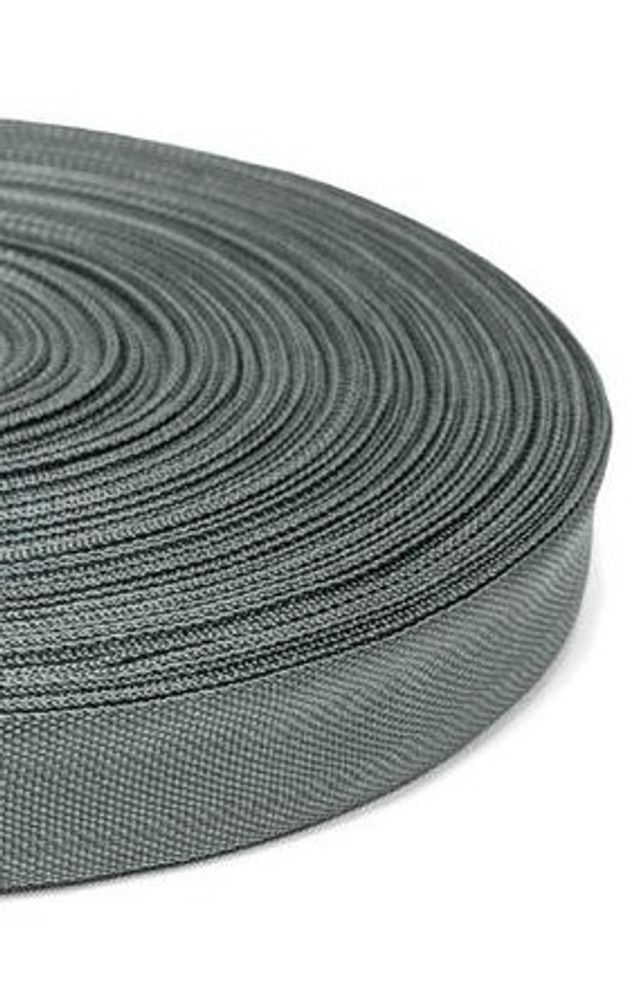 Тесьма окантовочная 450D, ш. 2,2 см, п/э 100%, 2,5 гр/м, св.серый