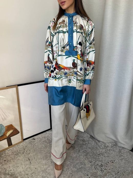 Новое шелковое платье Gucci, S-M