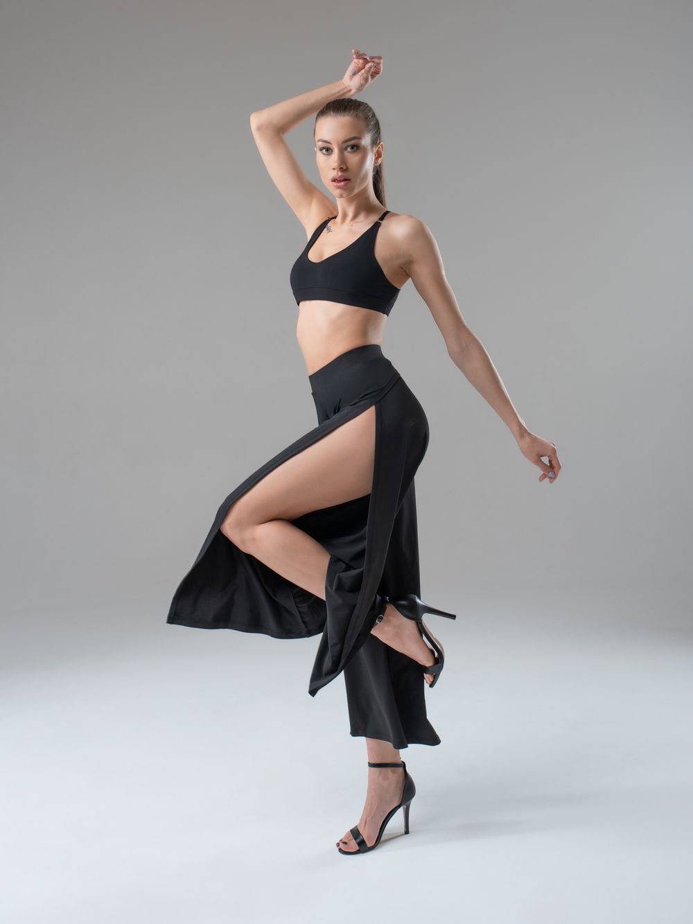 Топ Wonder, Трикотаж масло, Черный