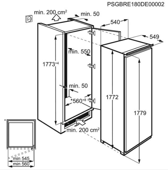 Встраиваемая морозильная камера Electrolux RUT 6NF18 S