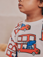 Пижама для мальчика Next AJ4-852, 3 шт., Синий, Бежевый, Красный