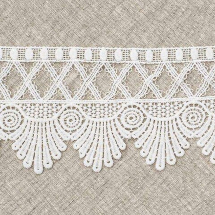 3AR203 Кружево матовое гипюр 10см*13,72м (белый)