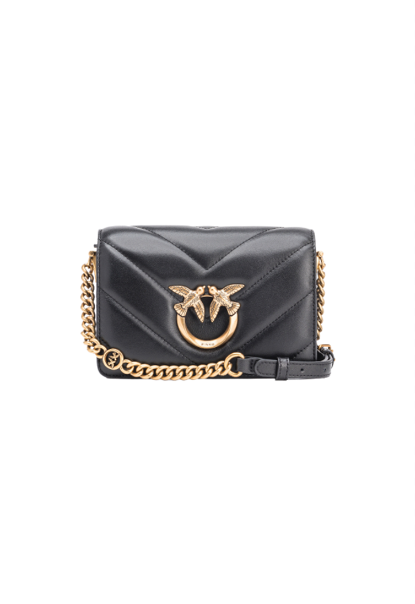 MINI LOVE BAG CLICK CHEVRON - black