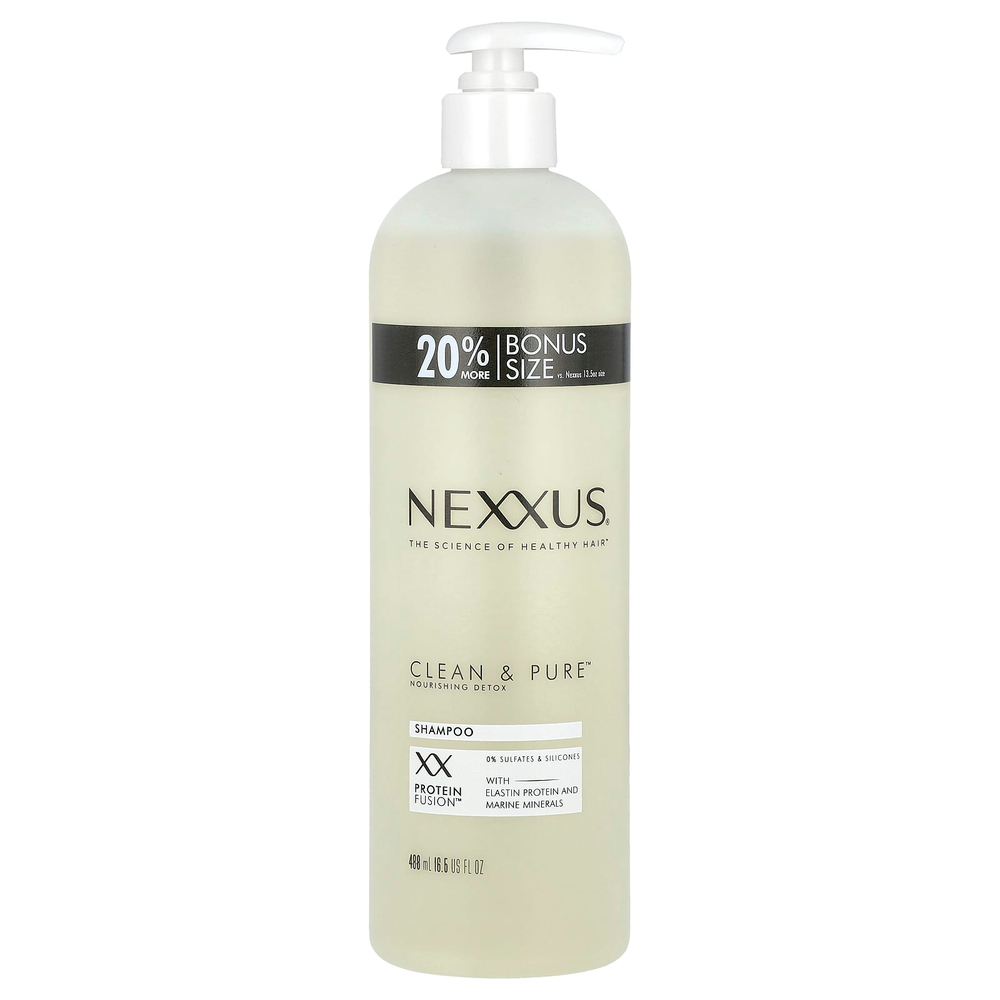 Nexxus, Clean & Pure ™, питательный детокс-шампунь, для всех типов волос, 488 мл (16,5 жидк. унц.)