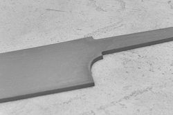 Заготовка для ножа, сталь M390 2,6мм. Модель "Геликон ГШ200" с клинком 200мм, ТО 62-63HRC