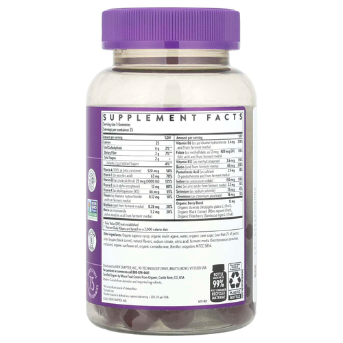 New Chapter, Мультивитамины для женщин, со вкусом ягод и цитрусовых, 75 жевательных таблеток