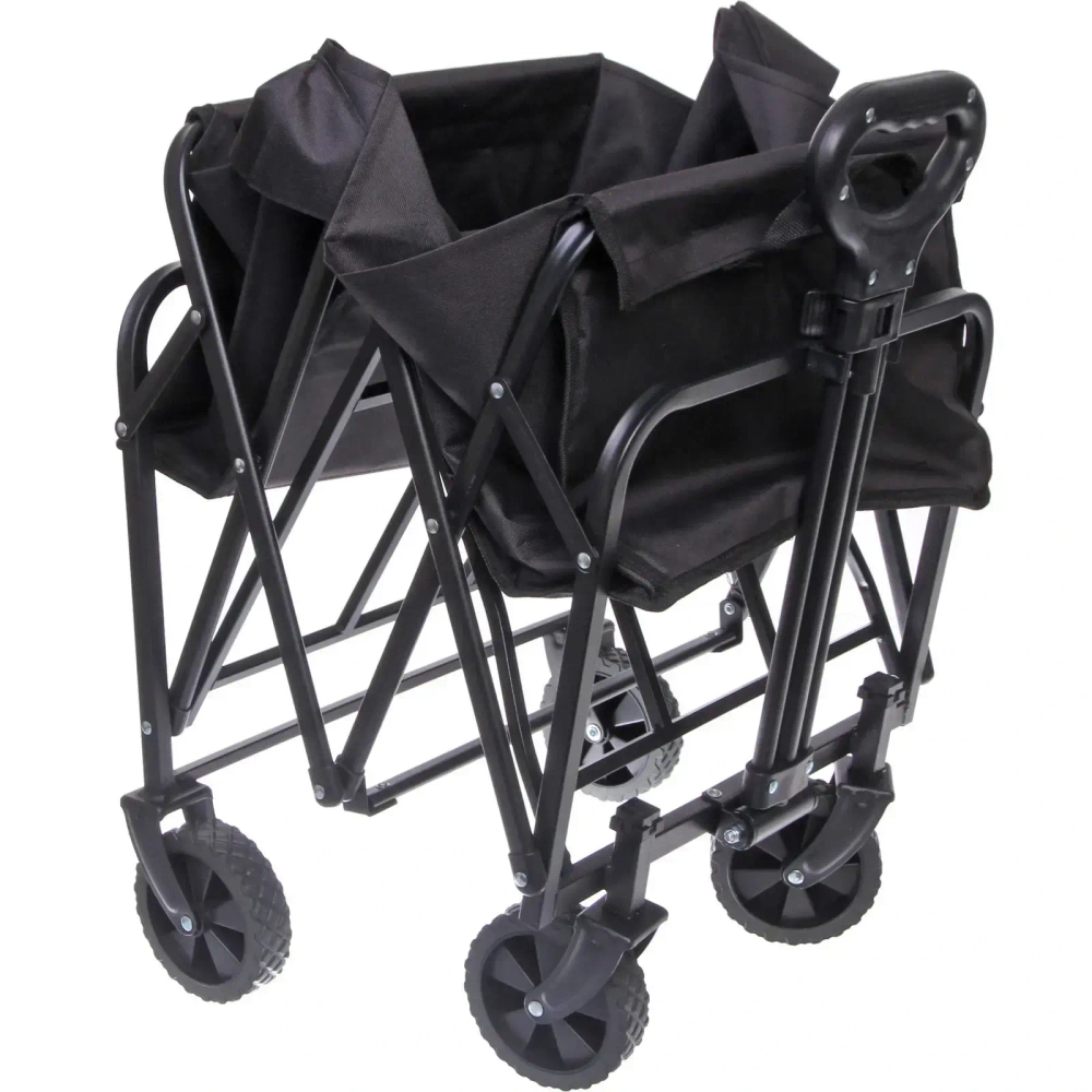 Тележка садовая складная 4 колеса 75*48*49/89см. черная