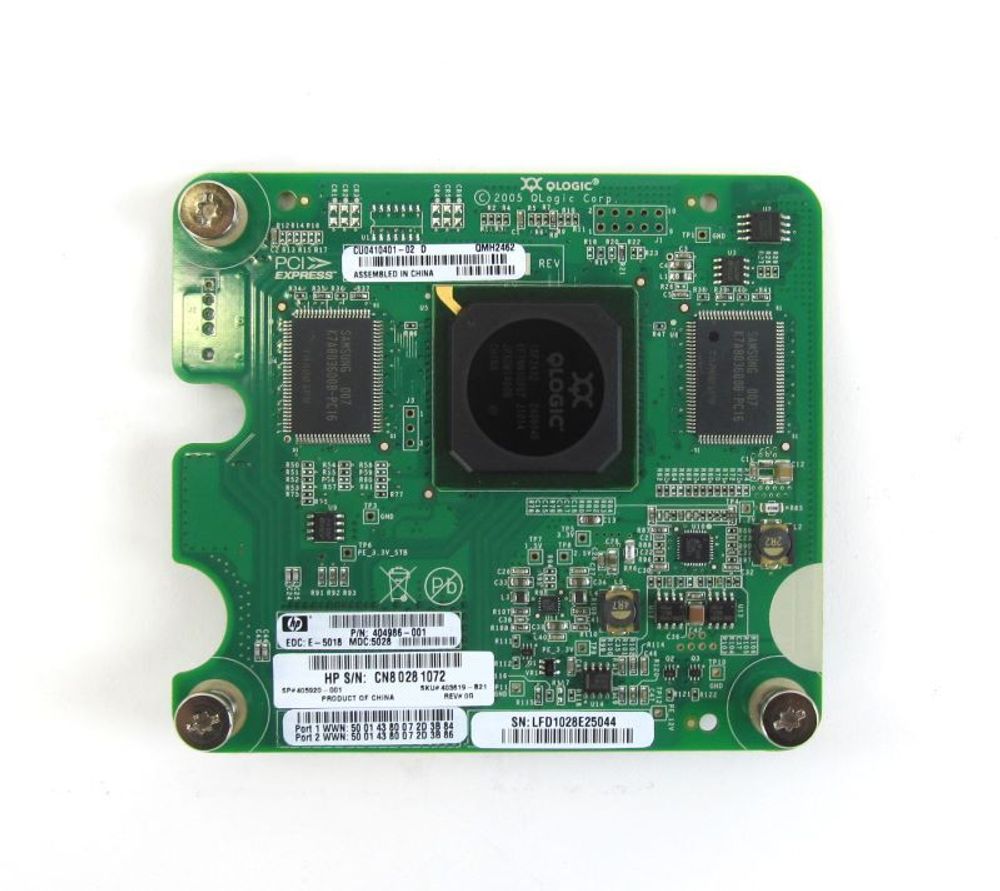 Контроллер HP QMH2462 4GB Fibre Channel Mezzanine HBA 405920-001