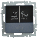 BRITE Кнопка звонка с индикацией для отелей 10А ВС10-1-9-БрМ маренго IEK