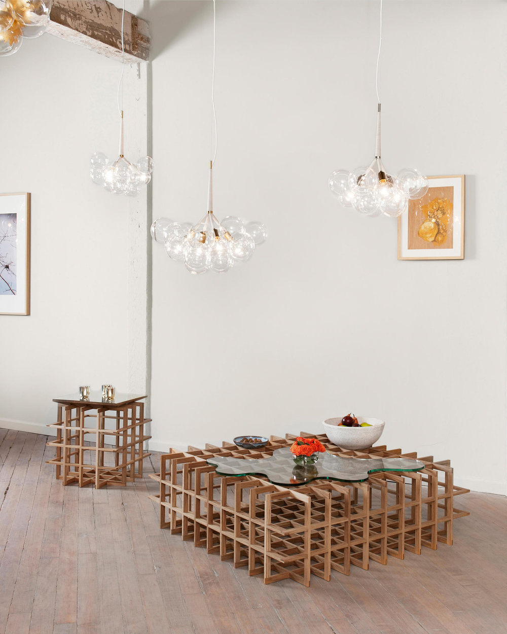 Pendant design lamp  Bubble X-Large by Pelle (Brown)