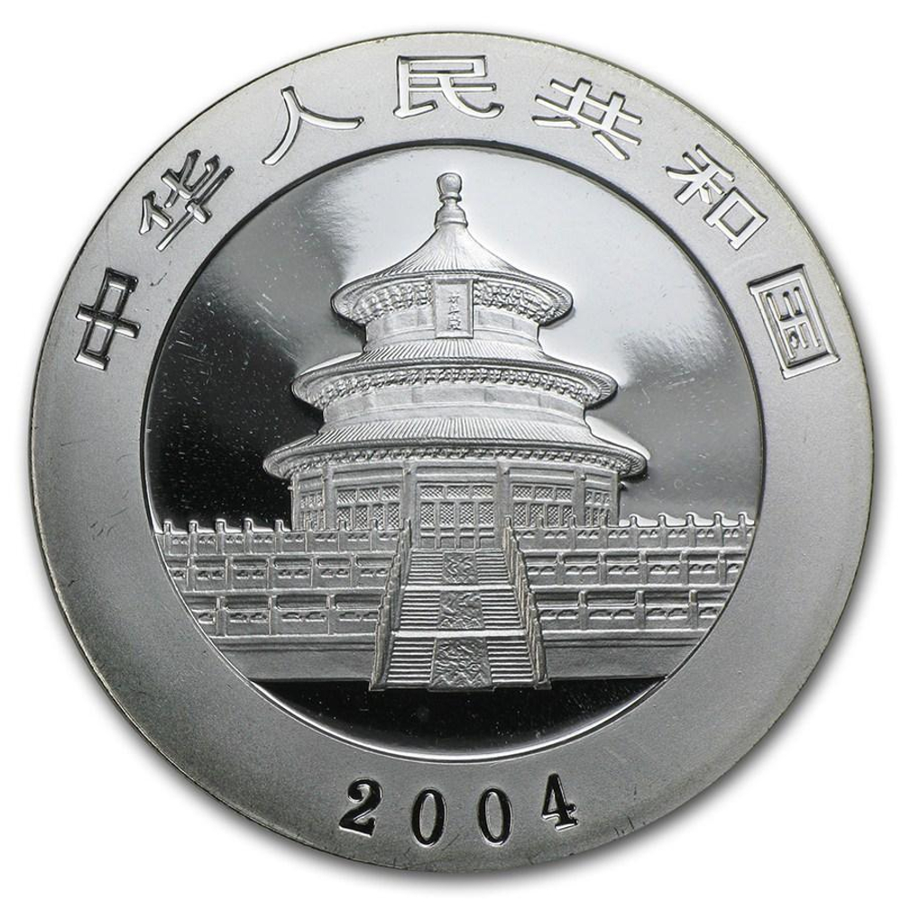 10 юаней 2004 Панда. Китай. Серебро.
