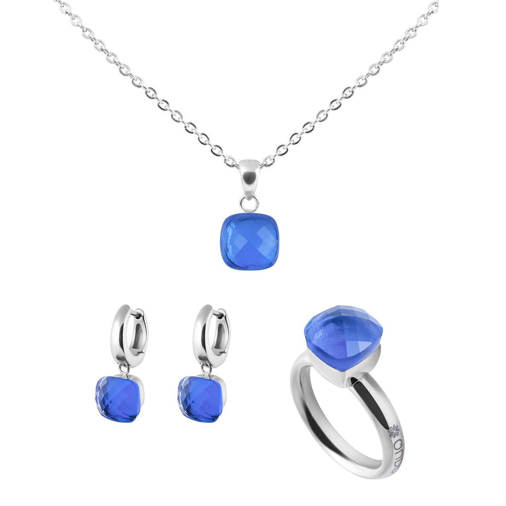 Кольцо Qudo Firenze Light Sapphire 18.5 мм 611007 BL/S