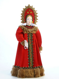 Кукла коллекционная в русском праздничном костюме
