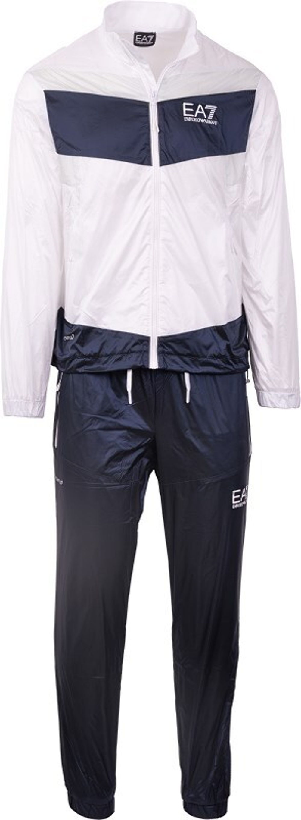 Теннисный костюм EA7 Man Woven Tracksuit - white/navy blue