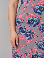 Платье П-012/серый-голубойпион