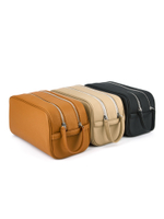 Toiletry bag LEMAN NEW L caramel color