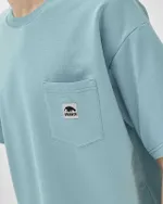 Футболка ANTEATER Phat Pocket 216 Серо-Голубая