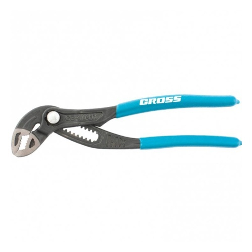 Клещи GROSS 180мм, переставные, кнопочный механизм 15711