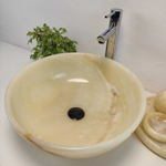 Раковина из оникса Bowl Yellow TinLip BO-60982 45*45*17