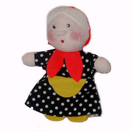 Шагающая театральная кукла Бабка 10 см