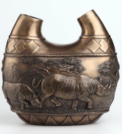 Veronese WS-1395 Ваза «Сафари - носороги»