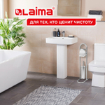 Ерш для унитаза стойка и держатель для туалетной бумаги зеркальный нержавеющая сталь LAIMA