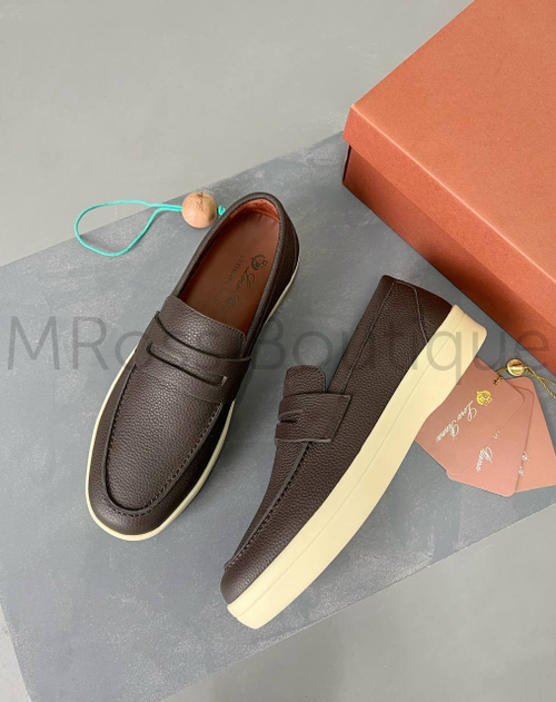 Мужские коричневые лоферы Ultimate Walk Loro Piana
