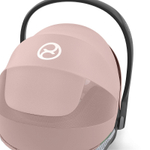 Коляска 3 в 1 Cybex Priam IV Rosegold complete и автокресло Cloud T i-Size Peach Pink Plus Leaf Green