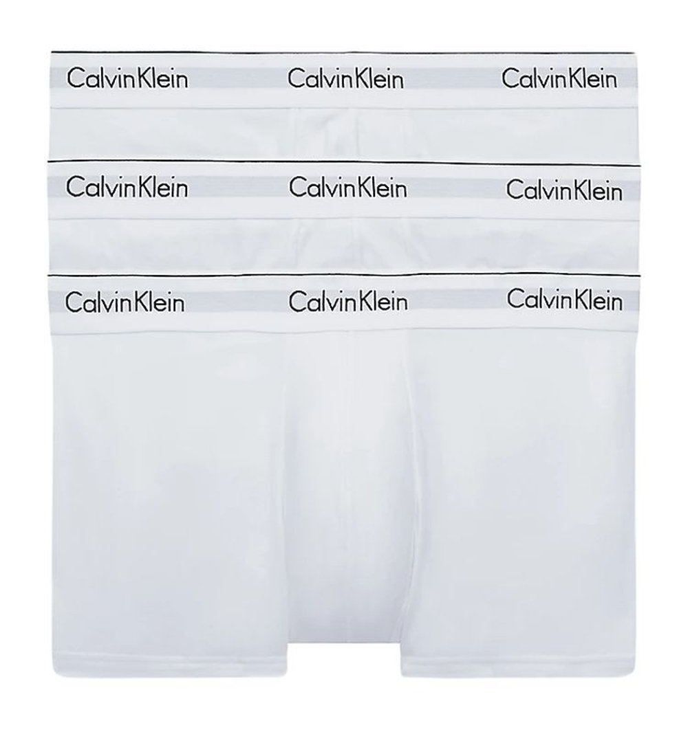 Мужские спортивные боксеры Calvin Klein Modern Cotton Trunk 3P - белый