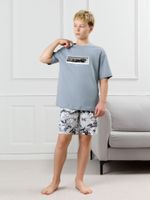 Костюм для мальчика Олимп-2 Виотекс СЕРЫЙ