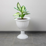 Вазон Жасмин 18л на высокой ножке, белый