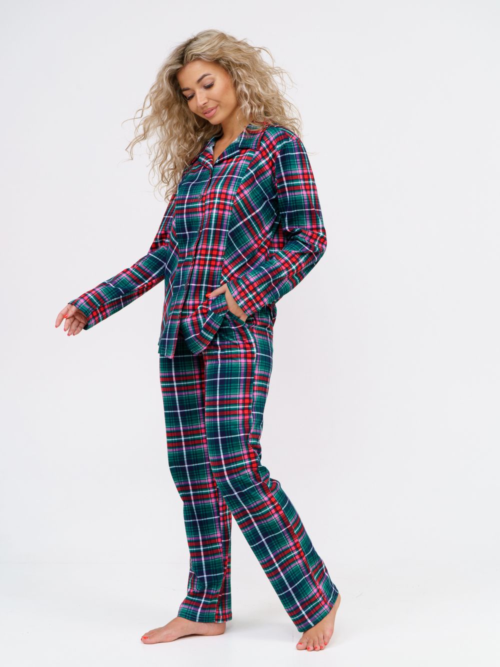 852 Пижама "Зеленая клетка" SveTekst (Акция)