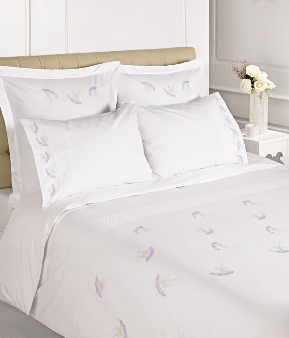 Постельное белье 2 спальное евро Bovi Gardenia белое Португалия