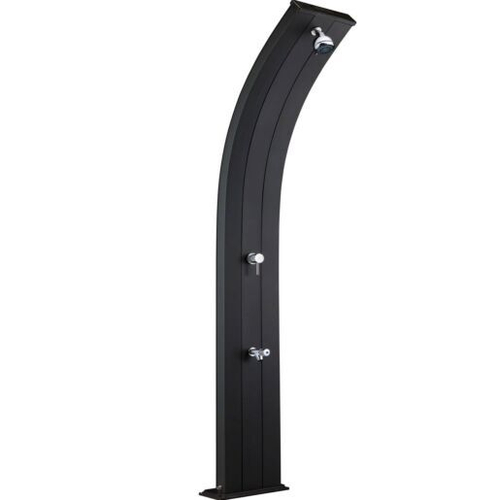 Душ солнечный AquaViva Dada 30л Antracite, Алюминиевый с мойкой для ног