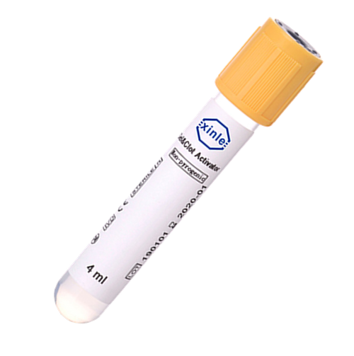 Вакуумные пробирки с активатором свертывания и гелем, 4 мл, 13х75мм, Китай, 100шт/упк
