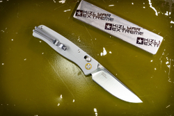 Складной нож SRM 255L-GK Satin сталь 10Cr15CoMoV рукоять Bluish Grey G10